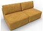 Диван прямой модульный лига-060 нпб велюр brut 10 желтый еврокнижка