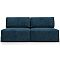 Диван прямой модульный лига-060 нпб велюр brut 11 синий еврокнижка