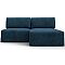 Диван угловой модульный лига-060 нпб угол универсальный велюр brut 11 синий еврокнижка