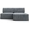 Диван угловой модульный лига-060 нпб угол универсальный велюр tower 10 серый еврокнижка
