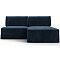 Диван угловой модульный лига-060 нпб угол универсальный велюр tower 13 синий еврокнижка