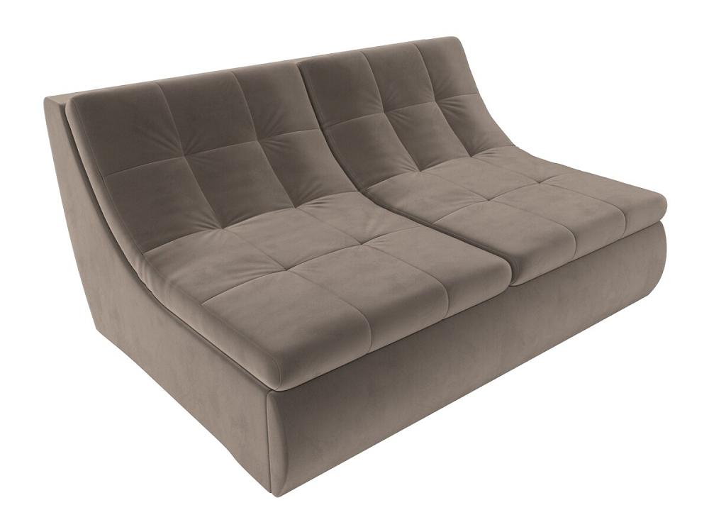 Модуль Холидей раскладной диван Велюр Коричневый модуль для дивана холидей угол велюр серый