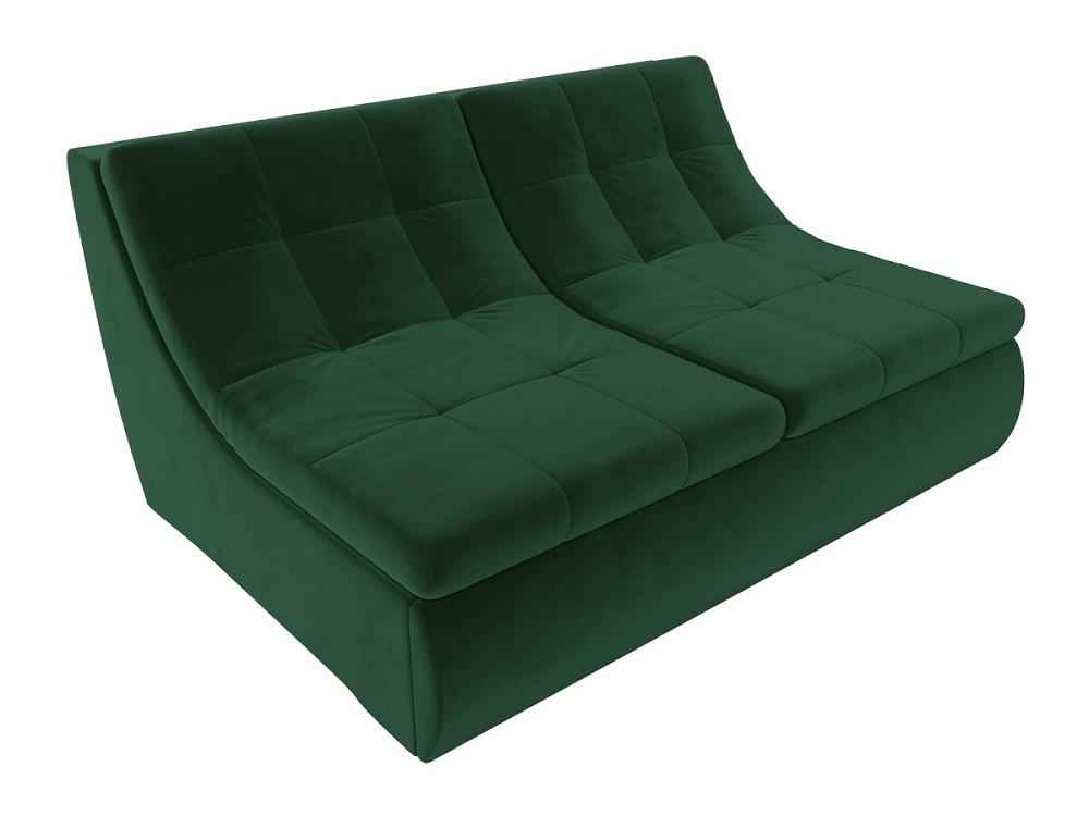 Модуль Холидей раскладной диван Велюр Зеленый модуль для дивана холидей угол велюр серый