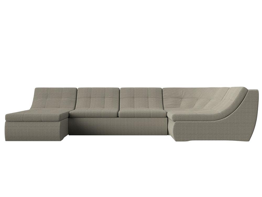 П-образный модульный диван Холидей Корфу Бежевый Браво ДП-086-0398