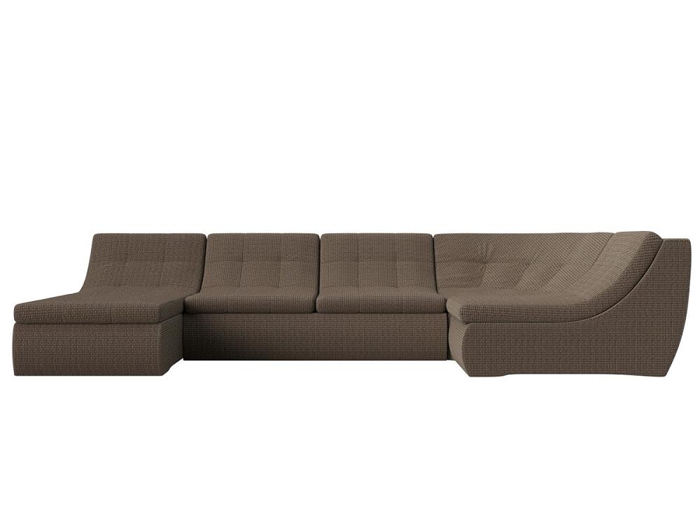 П-образный модульный диван Холидей Корфу Коричневый Браво ДП-086-0399