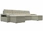 Диван П-образный Лига-035 мини Рогожка Корфу 02