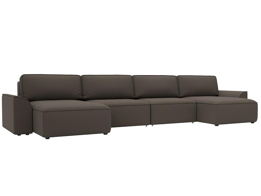 

Диван п-образный Лига-048 НПБ лонг Рогожка Амур 05 коричневый