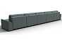Диван п-образный лига-048 нпб мегалонг рогожка амур 07 серый еврокнижка