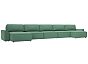 Диван п-образный лига-048 нпб мегалонг рогожка амур 11 зеленый еврокнижка