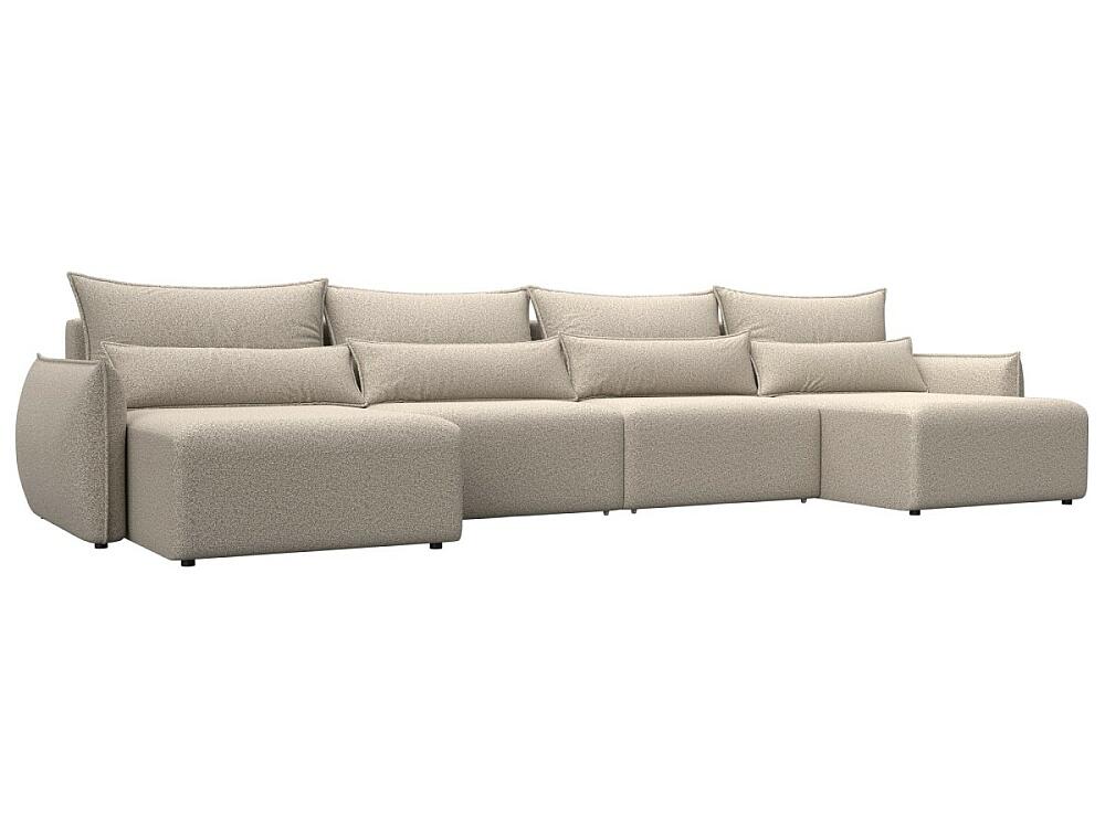 

Диван п-образный Лига-051 НПБ Лонг Велюр NESS 04 бежевый