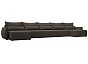 Диван п-образный лига-051 нпб мегалонг рогожка амур 05 коричневый еврокнижка