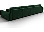 Диван п-образный лига-057 нпб лонг велюр seven 626 зеленый еврокнижка