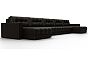 Диван п-образный с декором лига-049 нпб мегалонг экокожа grifon 12 коричневый еврокнижка