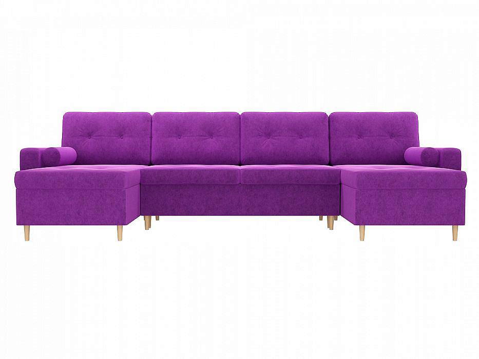 Диван п-образный Белфаст Вельвет Фиолетовый кровать интерьерная ларго микровельвет фиолетовый 160х200