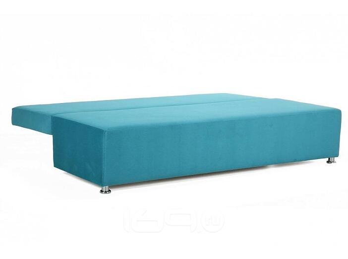 Диван-кровать Палермо (04) Shaggy azure/Lingvo mustard