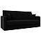 Диван книжка Надежда Микровельвет Чёрный
