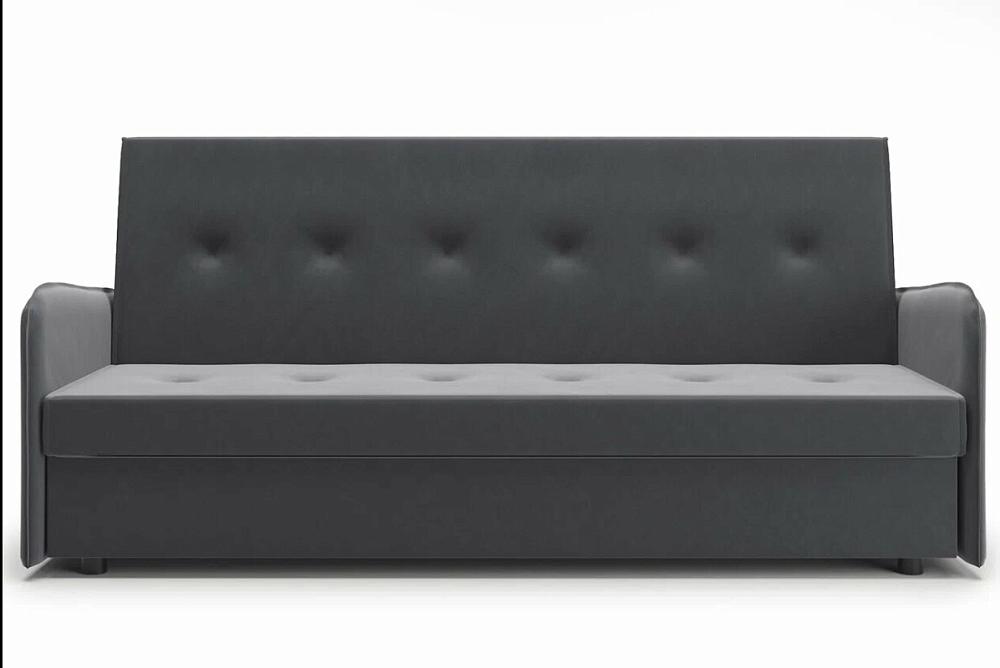 Диван-кровать Оазис (02) серый прямой диван оазис синий велюр 140х205 см с ящиком
