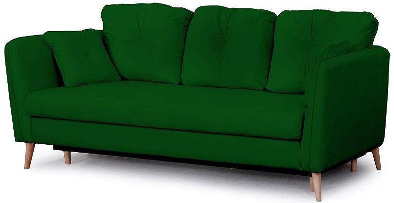 Диван-кровать прямой Анталия-2 Мора зеленый/Мора зеленый Вариант 1 сиерра 1800 кровать торонто темно серый вариант 2