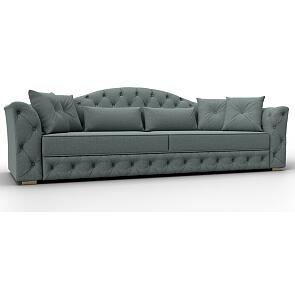 Диван прямой артис рогожка амур 07 серый дельфин