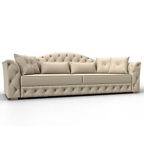 Диван прямой артис экокожа бежевый дельфин