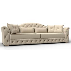 Диван прямой артис экокожа бежевый дельфин