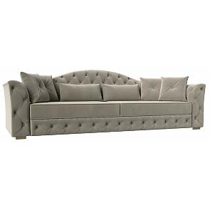 Диван прямой артис микровельвет бежевый дельфин