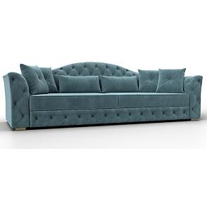 Диван прямой артис велюр seven 113 бирюзовый дельфин