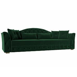 Диван прямой артис велюр seven 626 зеленый дельфин