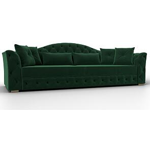 Диван прямой артис велюр seven 626 зеленый дельфин