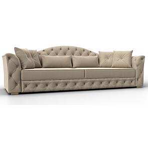 Диван прямой артис велюр seven 729 бежевый дельфин