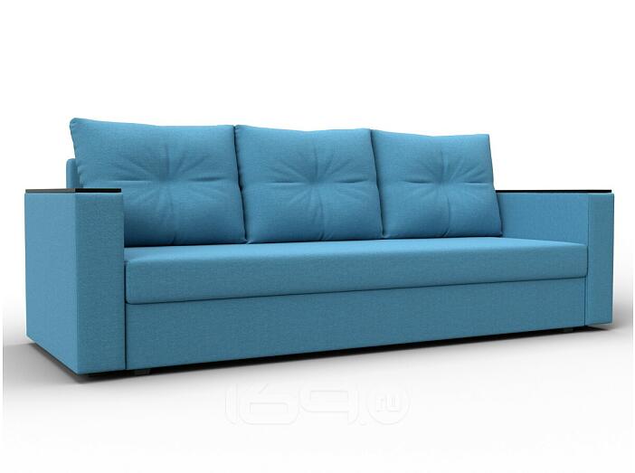 Диван прямой атланта без стола амур 10 голубой еврокнижка