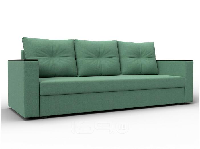 Диван прямой атланта без стола амур 11 зеленый еврокнижка
