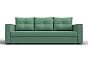 Диван прямой атланта рогожка без стола амур 11 зеленый еврокнижка