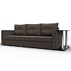 Диван прямой атланта со столом справа амур 05 коричневый еврокнижка
