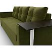Диван прямой атланта со столом справа микровельвет зелёный еврокнижка