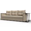 Диван прямой атланта со столом справа seven 729 бежевый еврокнижка