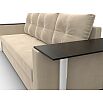 Диван прямой атланта со столом справа seven 729 бежевый еврокнижка