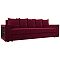 Диван прямой Дубай Лайт полки слева Микровельвет Бордовый Диван прямой Дубай Лайт полки слева Микровельвет Бордовый
