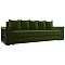 Диван прямой Дубай Лайт полки слева Микровельвет Зелёный Диван прямой Дубай Лайт полки слева Микровельвет Зелёный