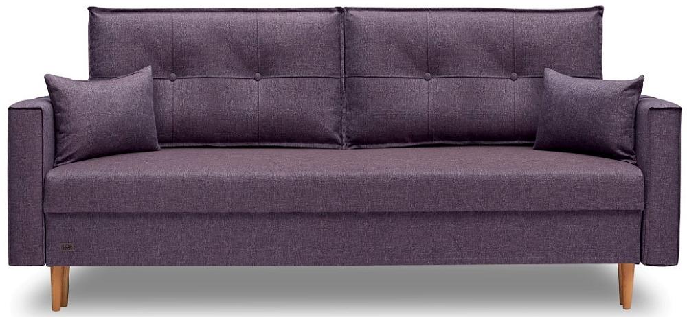 Диван прямой Капри фиолетовый Capri 46 (Рогожка) кресло кровать вилли темно серый фиолетовый рогожка