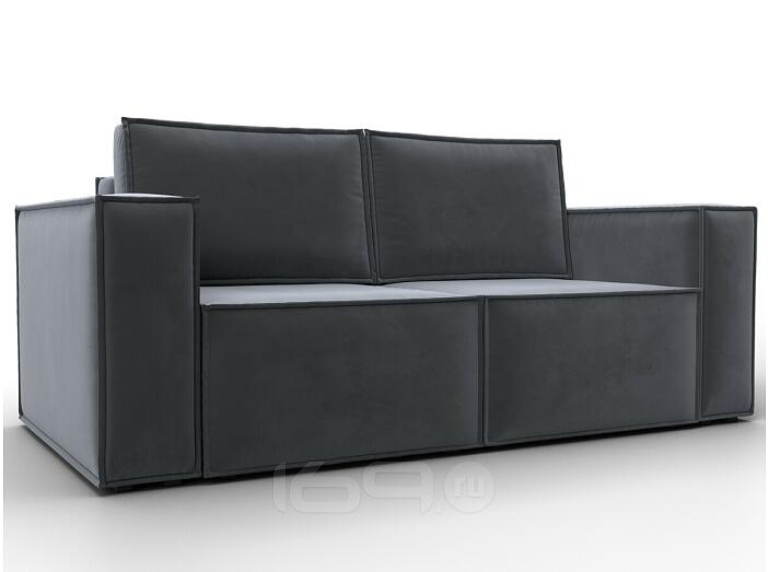 Диван прямой куба мини seven 17 серый раскладушка