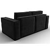 Диван прямой куба мини seven 35 черный раскладушка