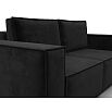 Диван прямой куба мини seven 35 черный раскладушка