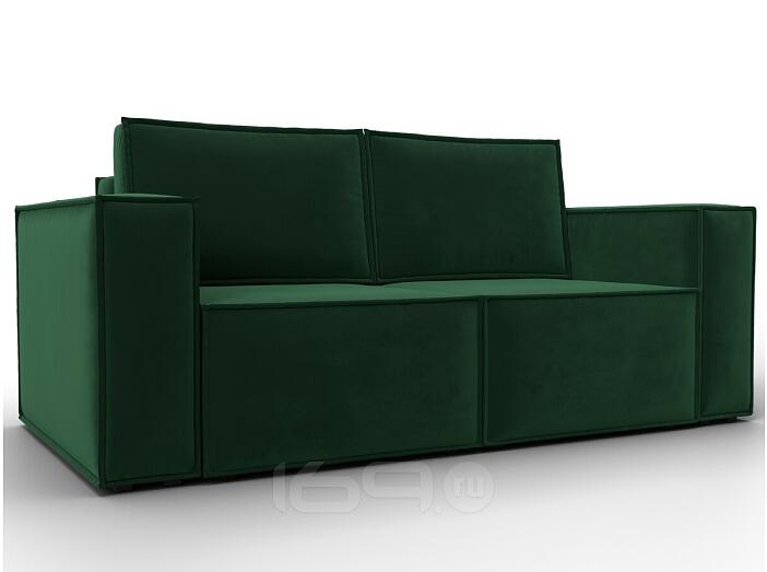 Диван прямой куба мини seven 626 зеленый раскладушка