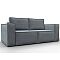 Диван прямой куба велюр мини tower 10 серый раскладушка