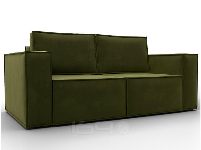 Диван прямой куба мини зеленый раскладушка