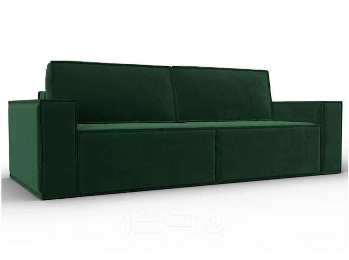 Диван прямой куба seven 626 зеленый еврокнижка