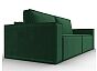Диван прямой куба велюр seven 626 зеленый еврокнижка
