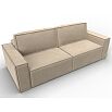 Диван прямой куба seven 729 бежевый еврокнижка
