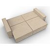 Диван прямой куба seven 729 бежевый еврокнижка